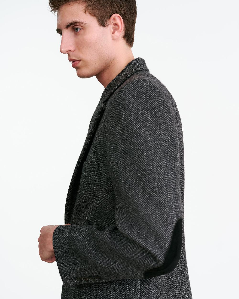 Nili Lotan ROY BLAZER CHARCOAL HERRINGBONE