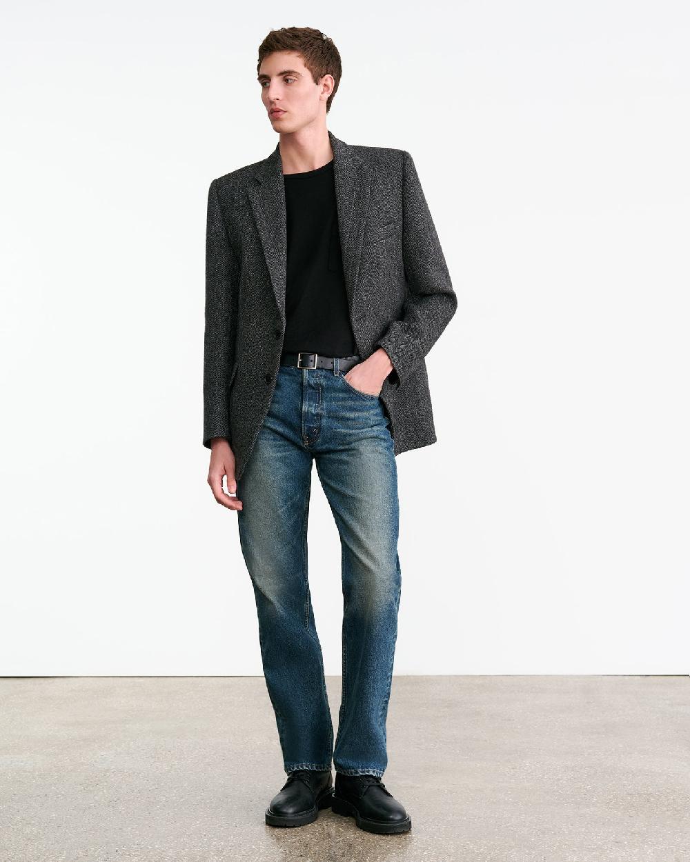 Nili Lotan ROY BLAZER CHARCOAL HERRINGBONE