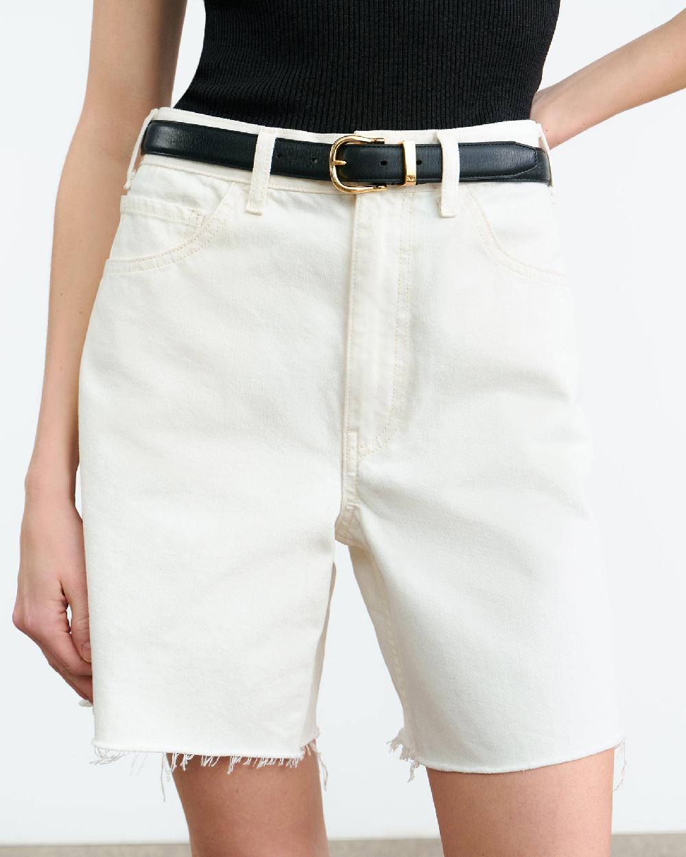 Nili Lotan RUSSEL DENIM SHORT CREAM