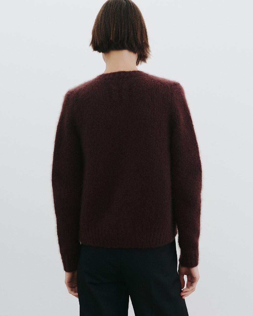 Nili Lotan SASKIA CASHMERE CARDIGAN BURGUNDY