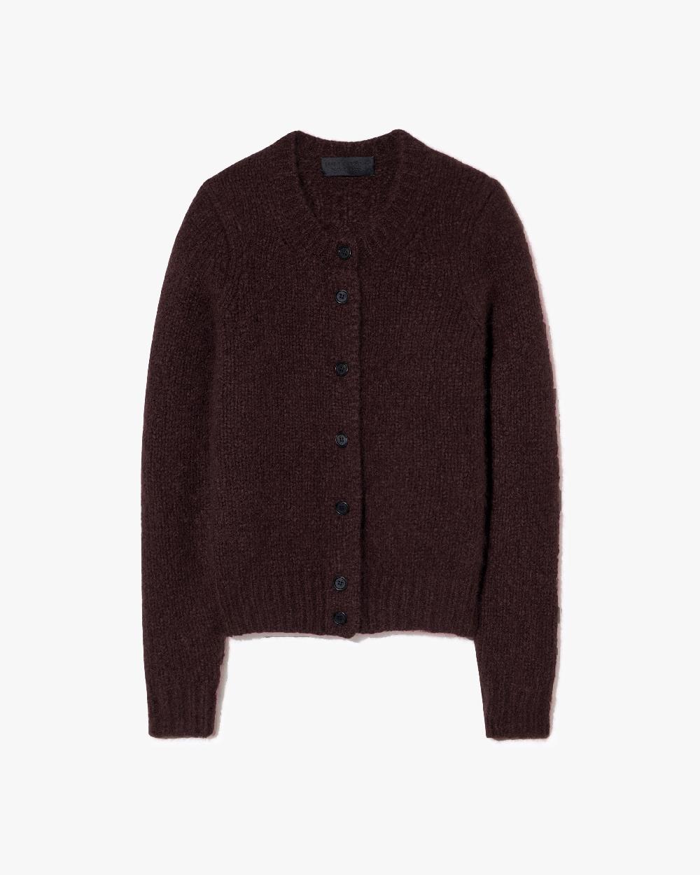 nili lotan SASKIA CASHMERE CARDIGAN BURGUNDY