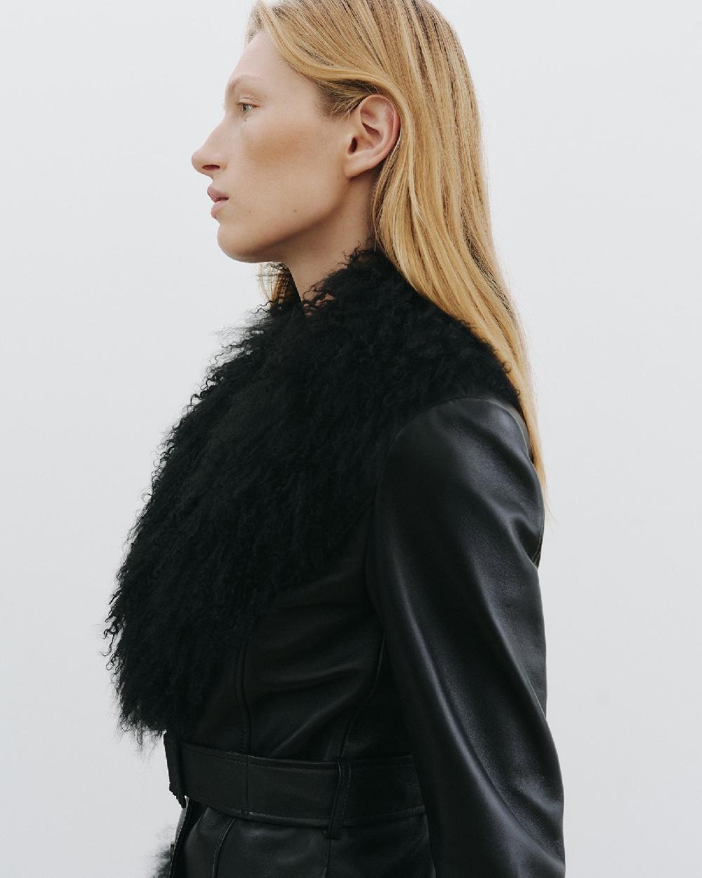 Nili Lotan SEFA LEATHER JACKET BLACK