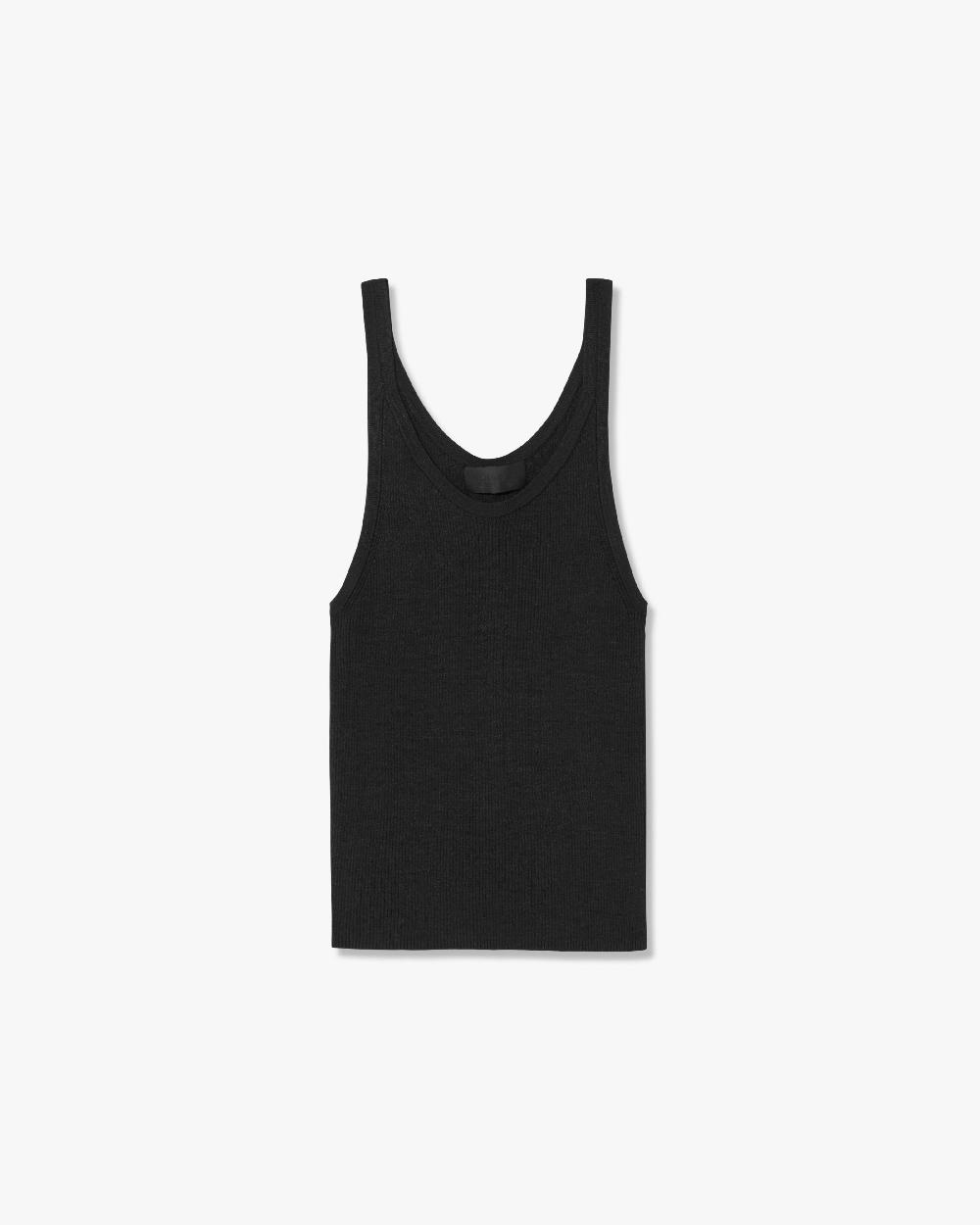 nili lotan SELAH SILK KNIT TANK IVORY