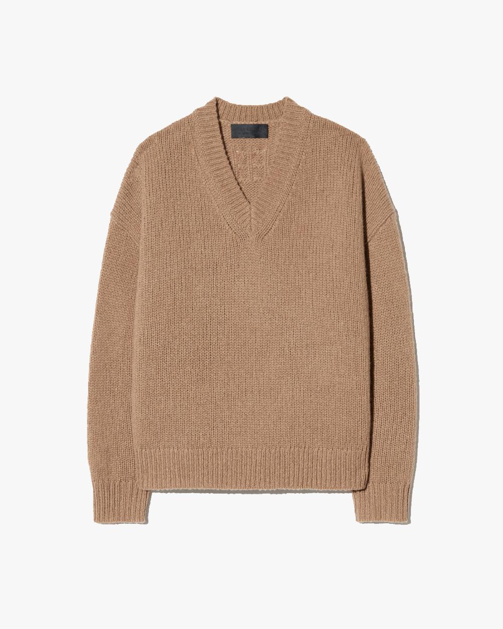 nili lotan SHAGAN SWEATER BROWN CAMEL