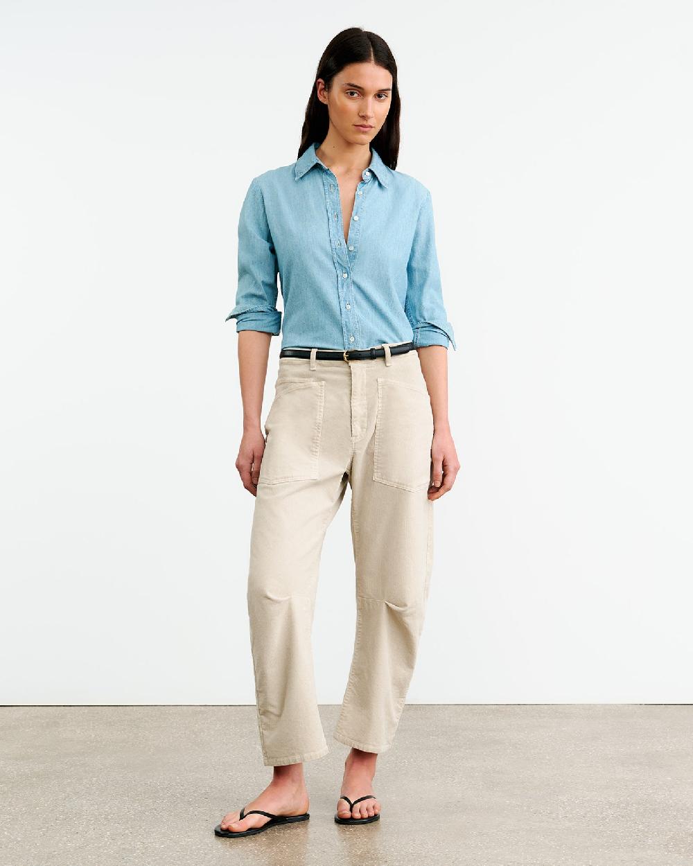 Nili Lotan SHON CORDUROY PANT GESSO