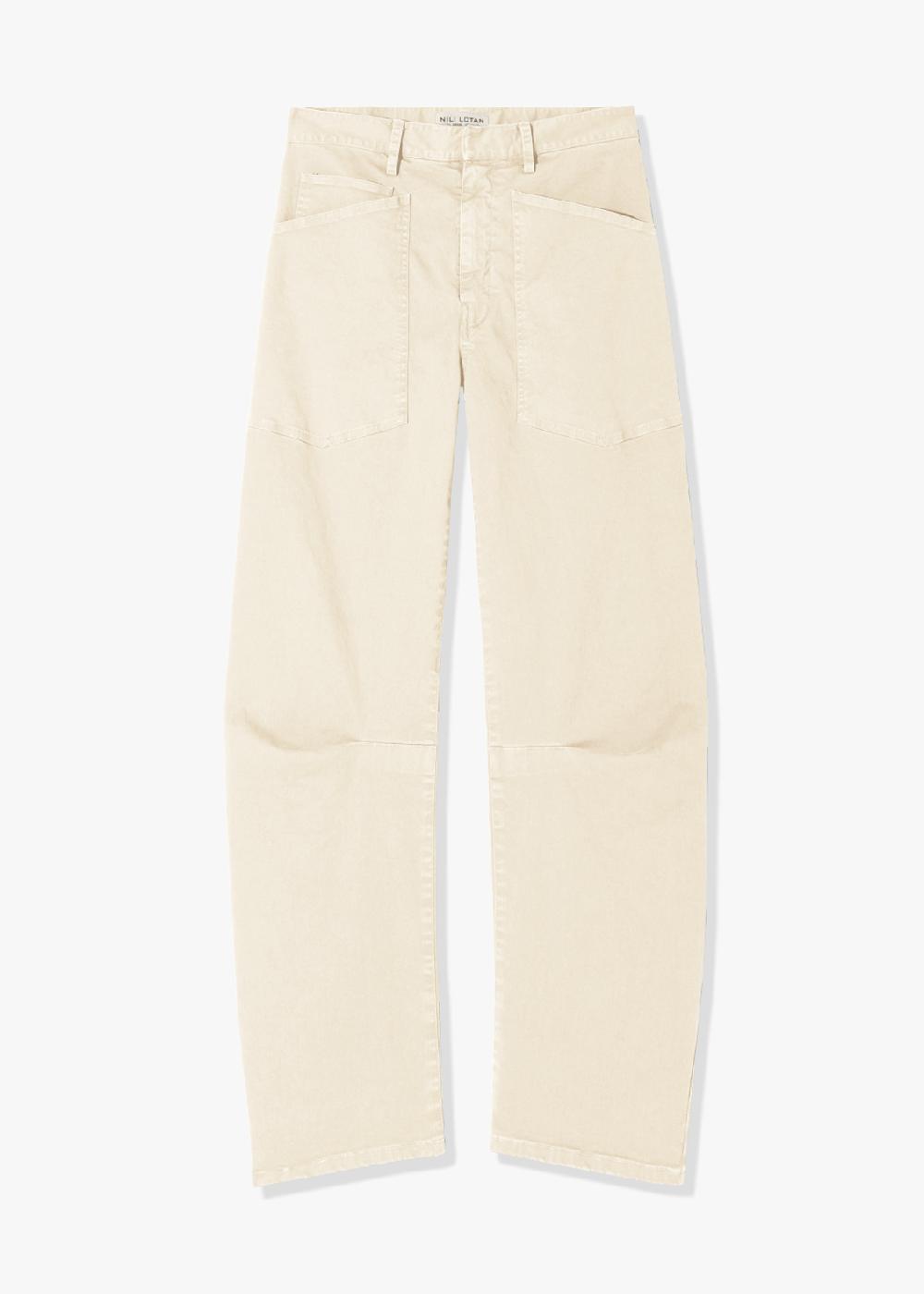 nili lotan SHON COTTON PANT BUTTER YELLOW