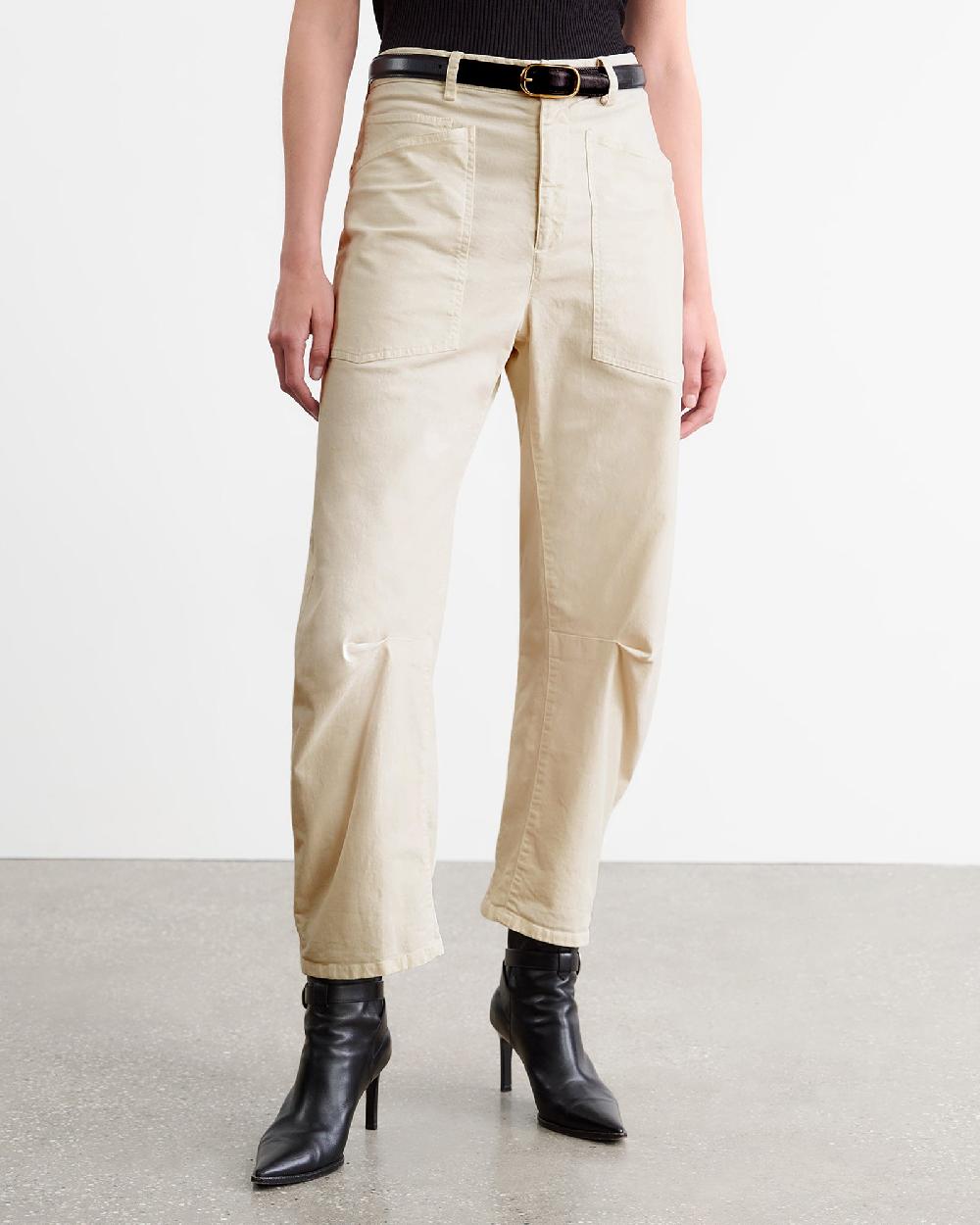 Nili Lotan SHON COTTON PANT COFFEE
