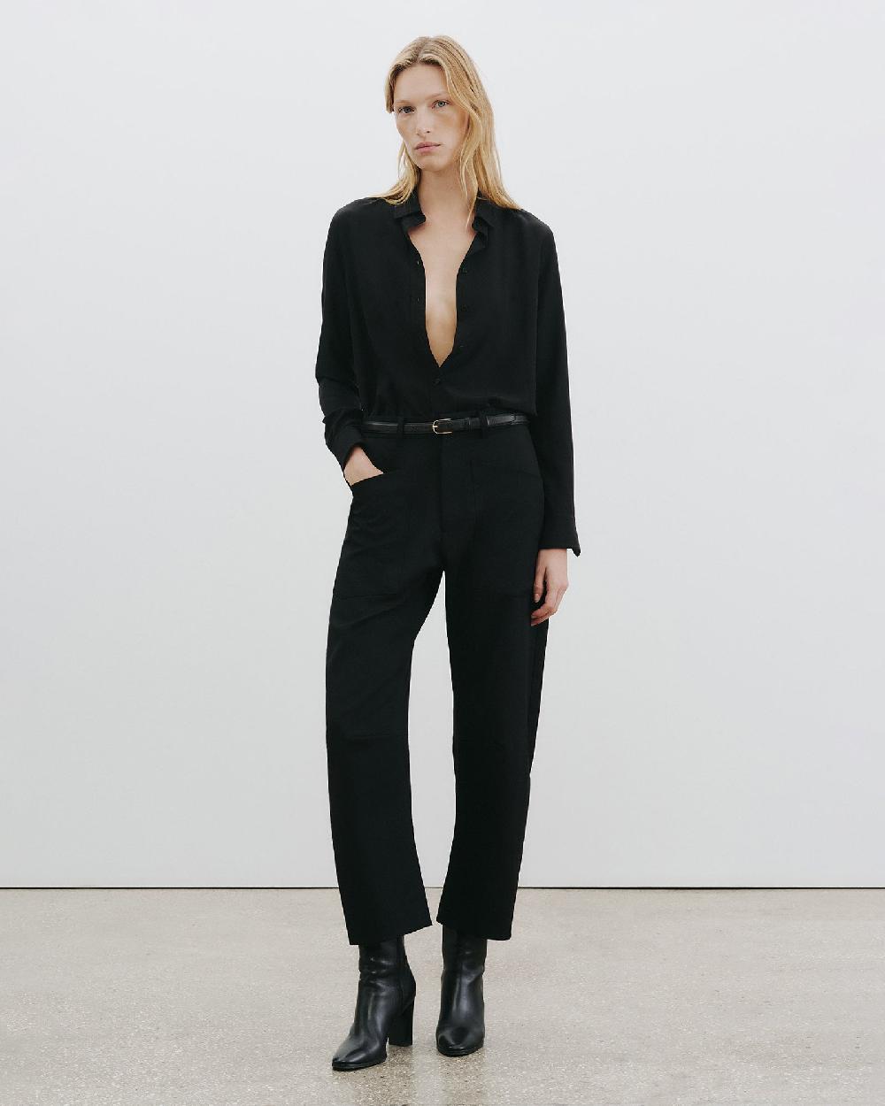 nili Lotan SHON WOOL PANT BLACK