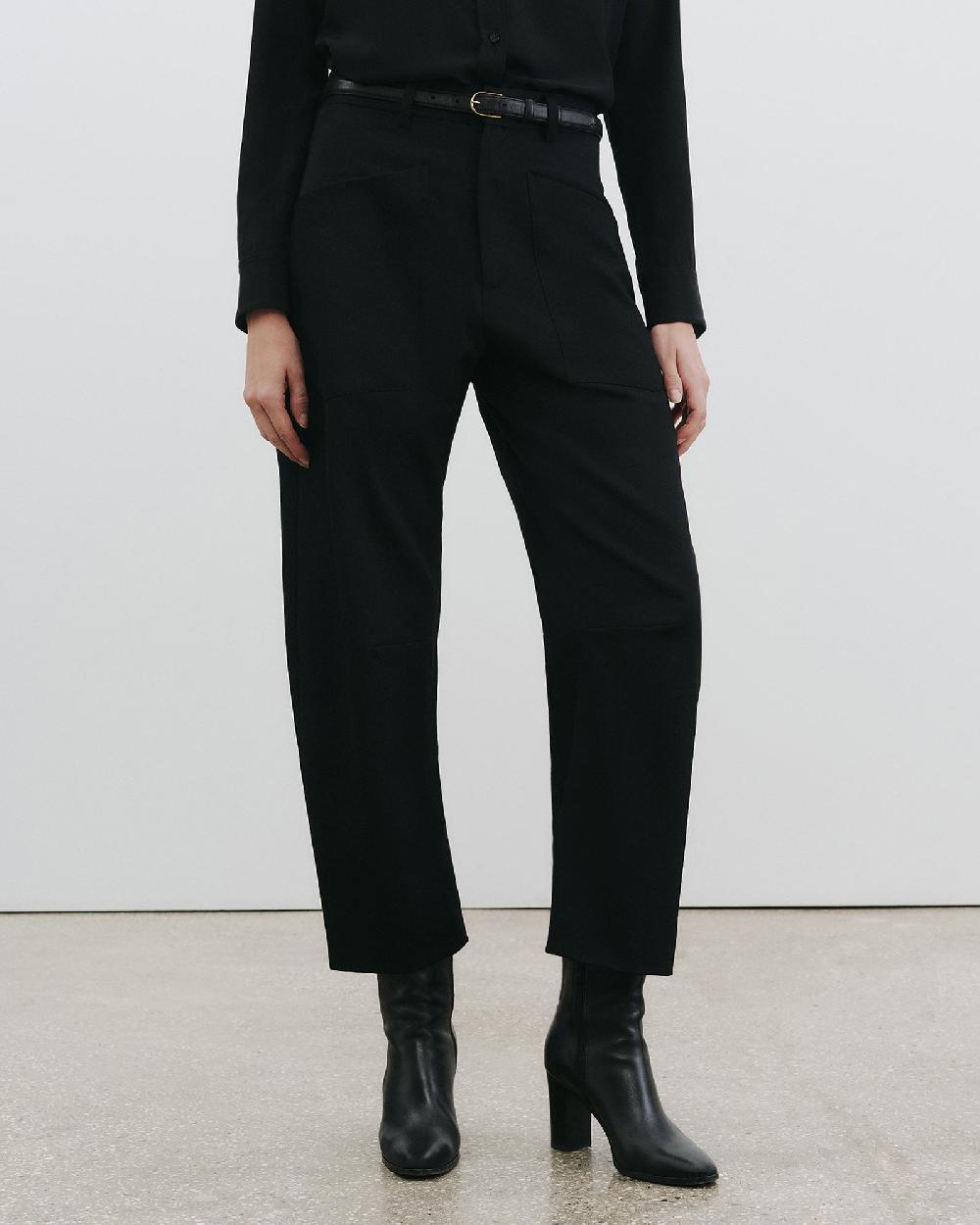 nili Lotan SHON WOOL PANT BLACK