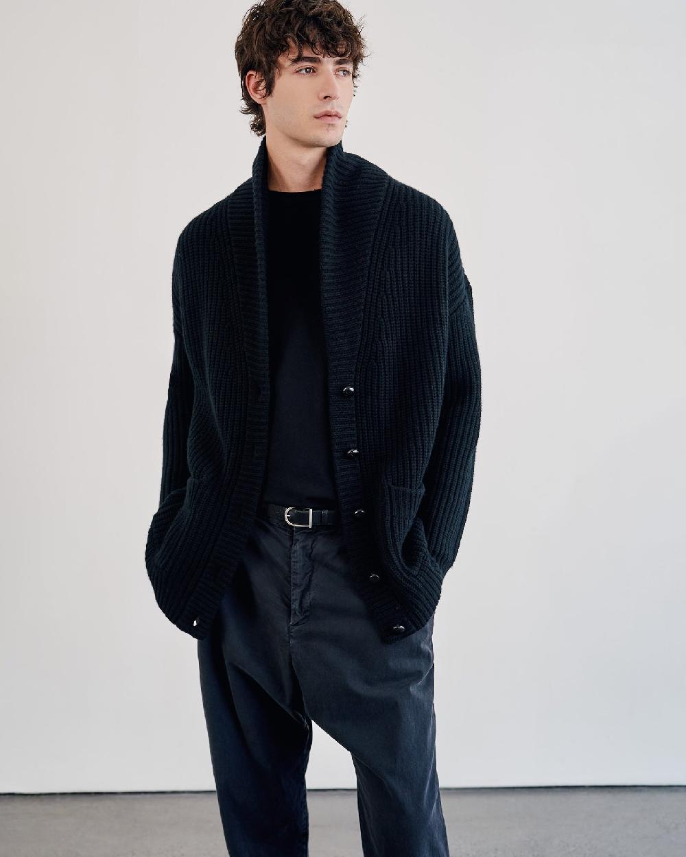 Nili Lotan SOMAC CASHMERE CARDIGAN BLACK