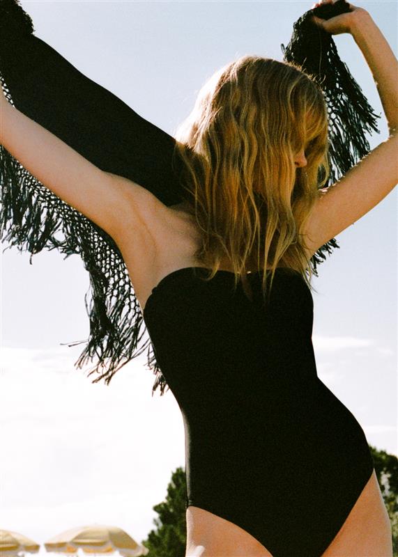 Nili Lotan SQUARE SILK SCARF BLACK