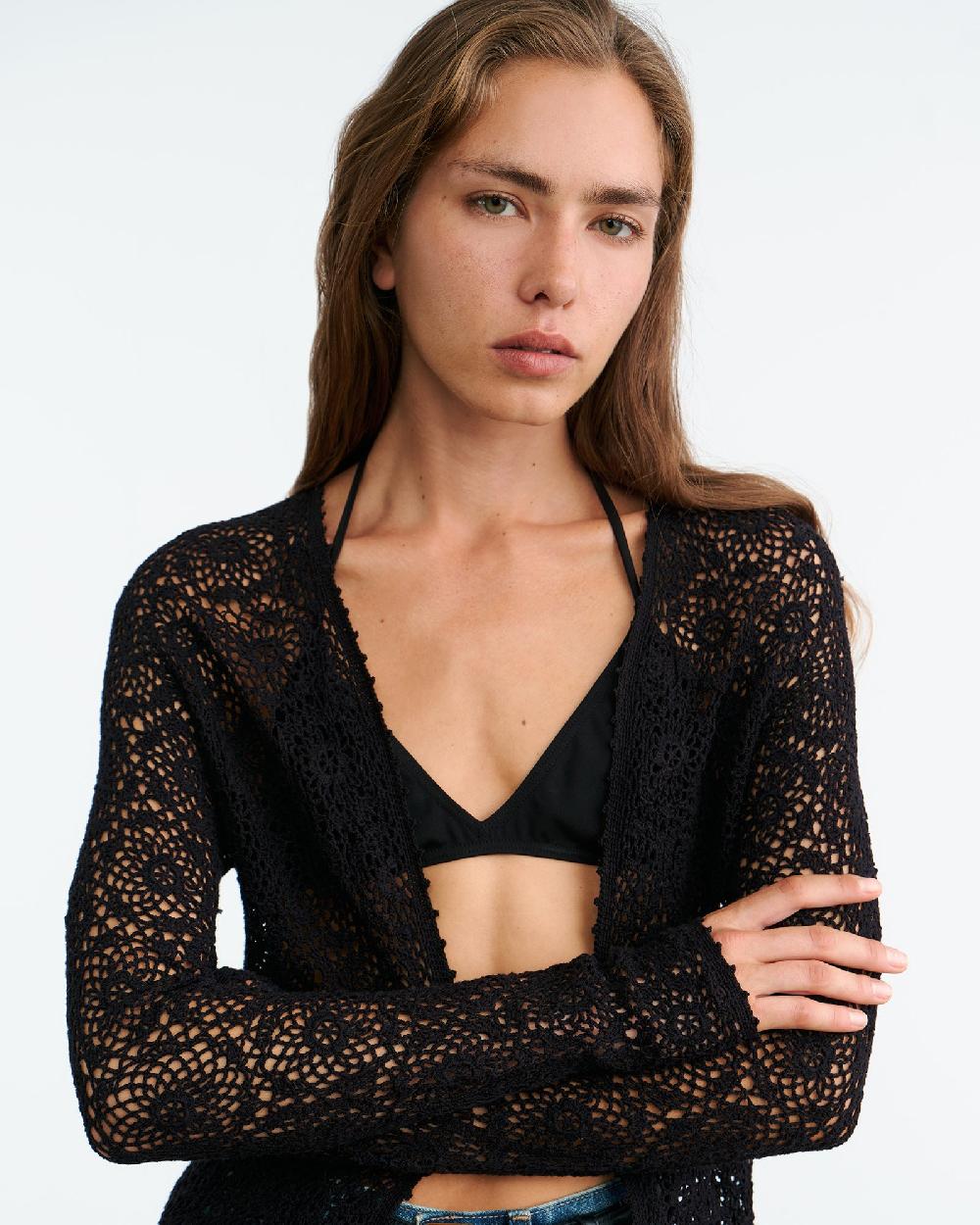 Nili Lotan STACY CARDIGAN BLACK