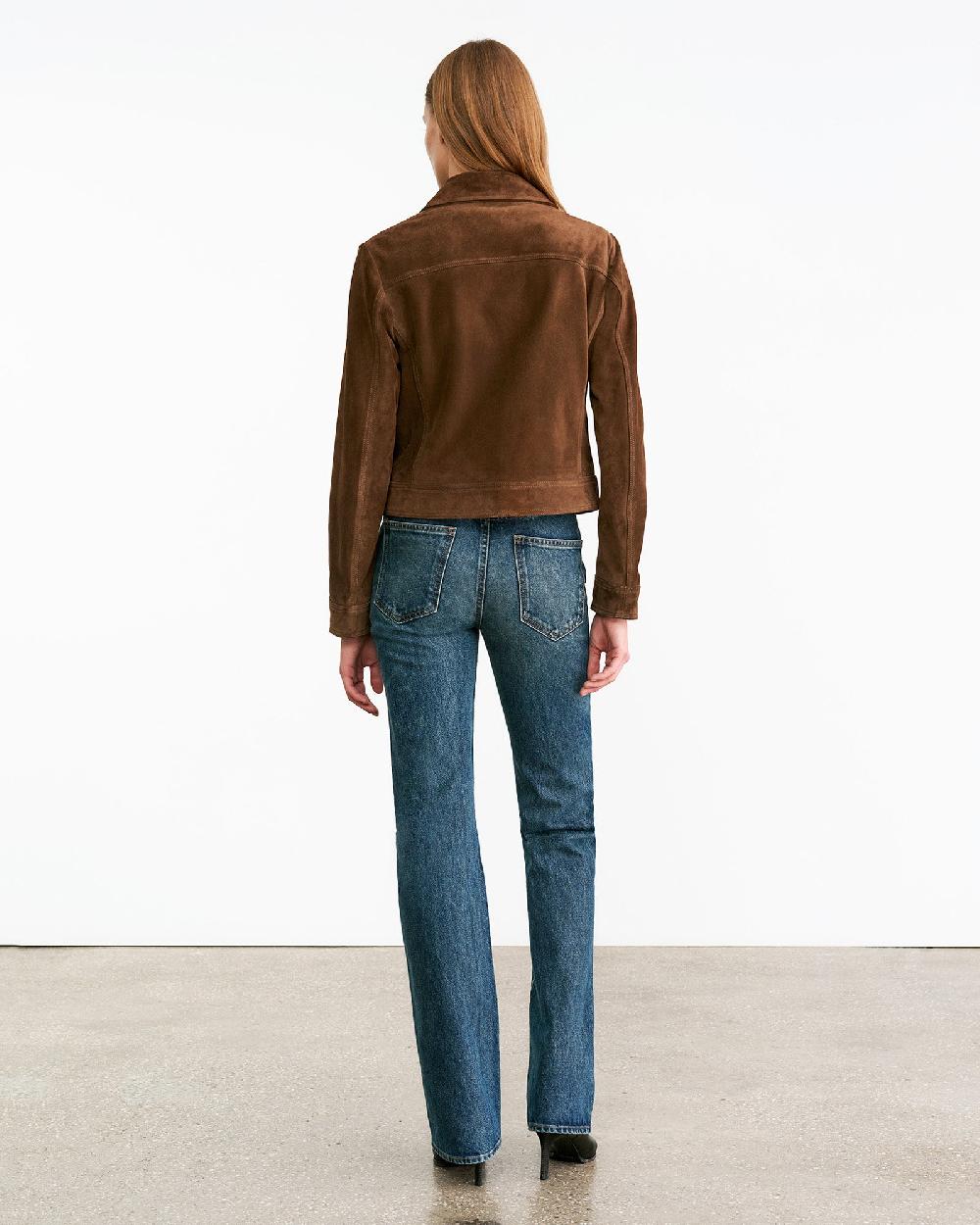 Nili Lotan SUSANNAH SUEDE JACKET HAZELNUT