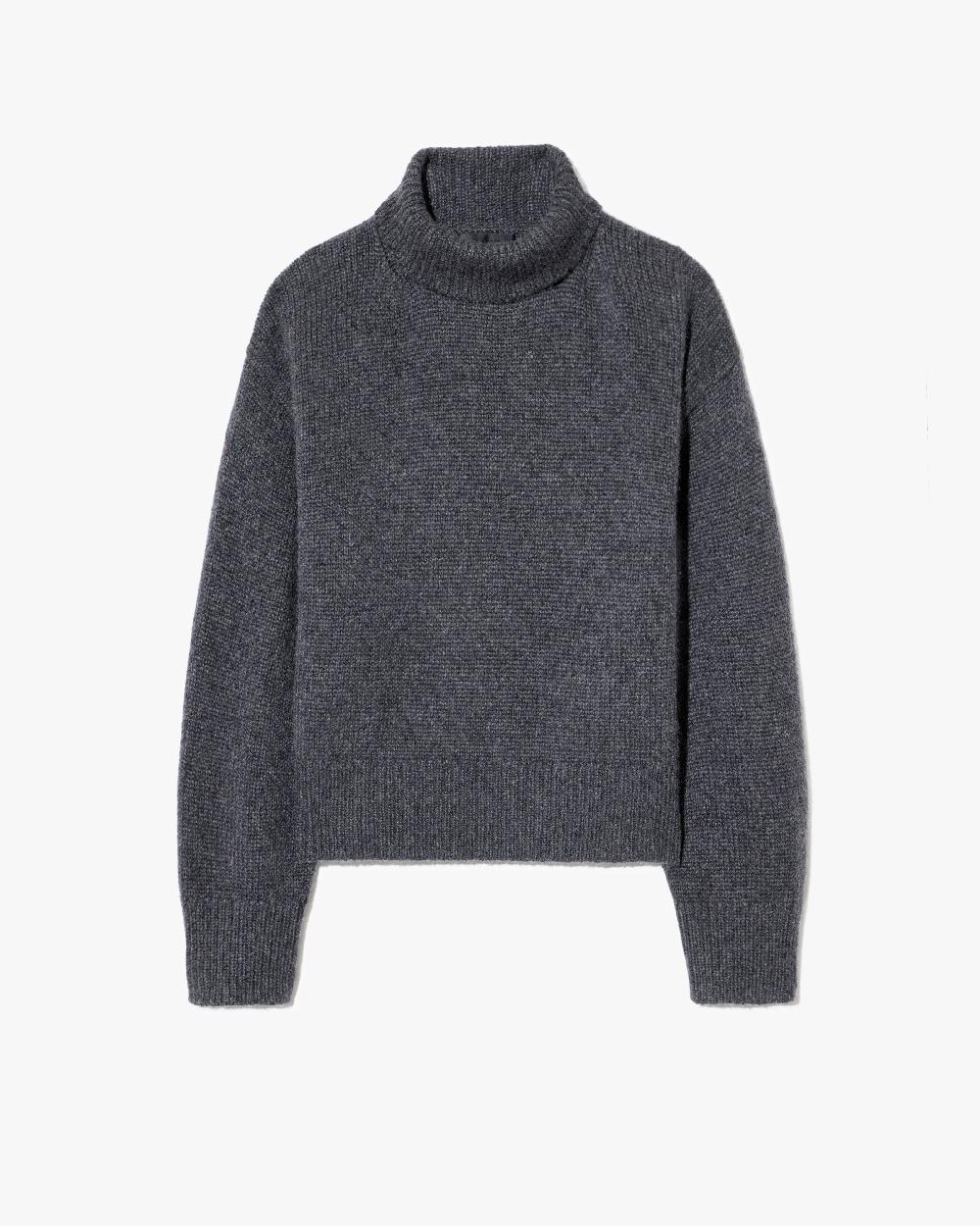 nili lotan TABITHA CASHMERE SWEATER CHARCOAL