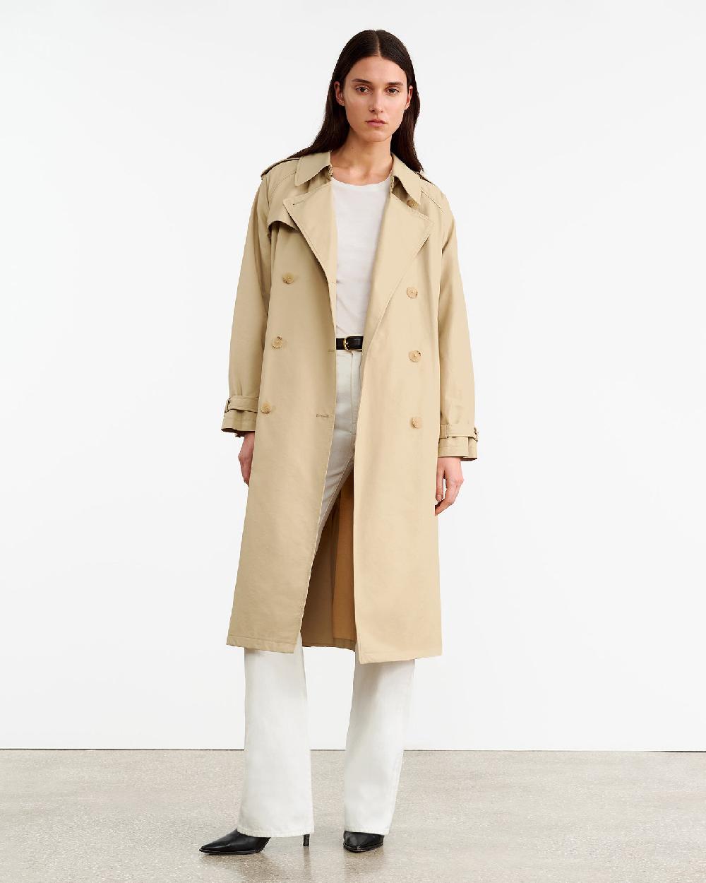 Nili Lotan TANNER TRENCH COAT BLACK