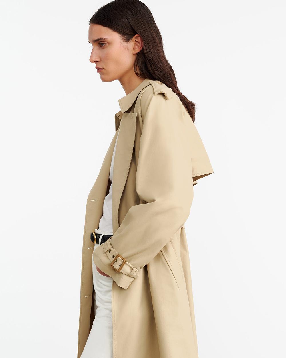 Nili Lotan TANNER TRENCH COAT BLACK