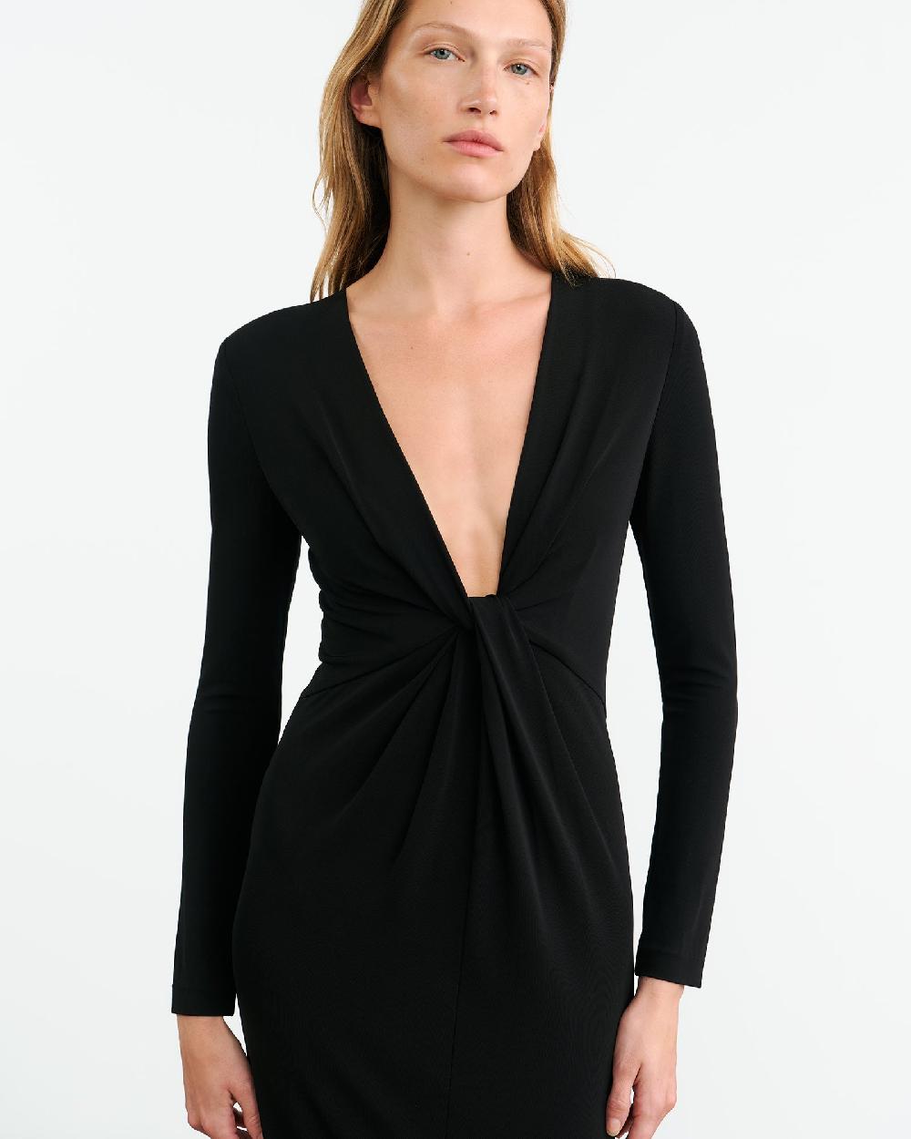 Nili Lotan TAVI DRESS BLACK