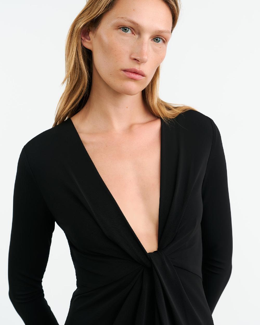 Nili Lotan TAVI DRESS BLACK