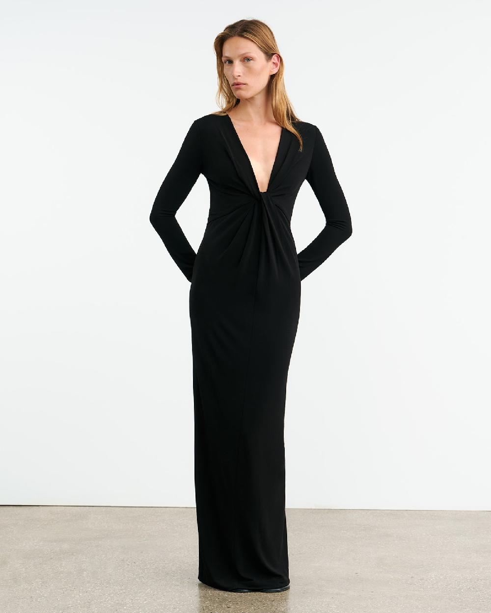 Nili Lotan TAVI DRESS BLACK