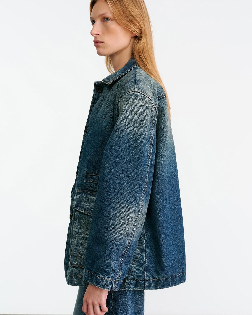 Nili Lotan TEMPERANCE DENIM JACKET SIMON WASH