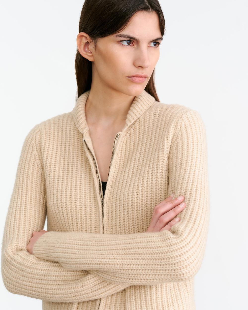 Nili Lotan TESSEN CARDIGAN WHEAT
