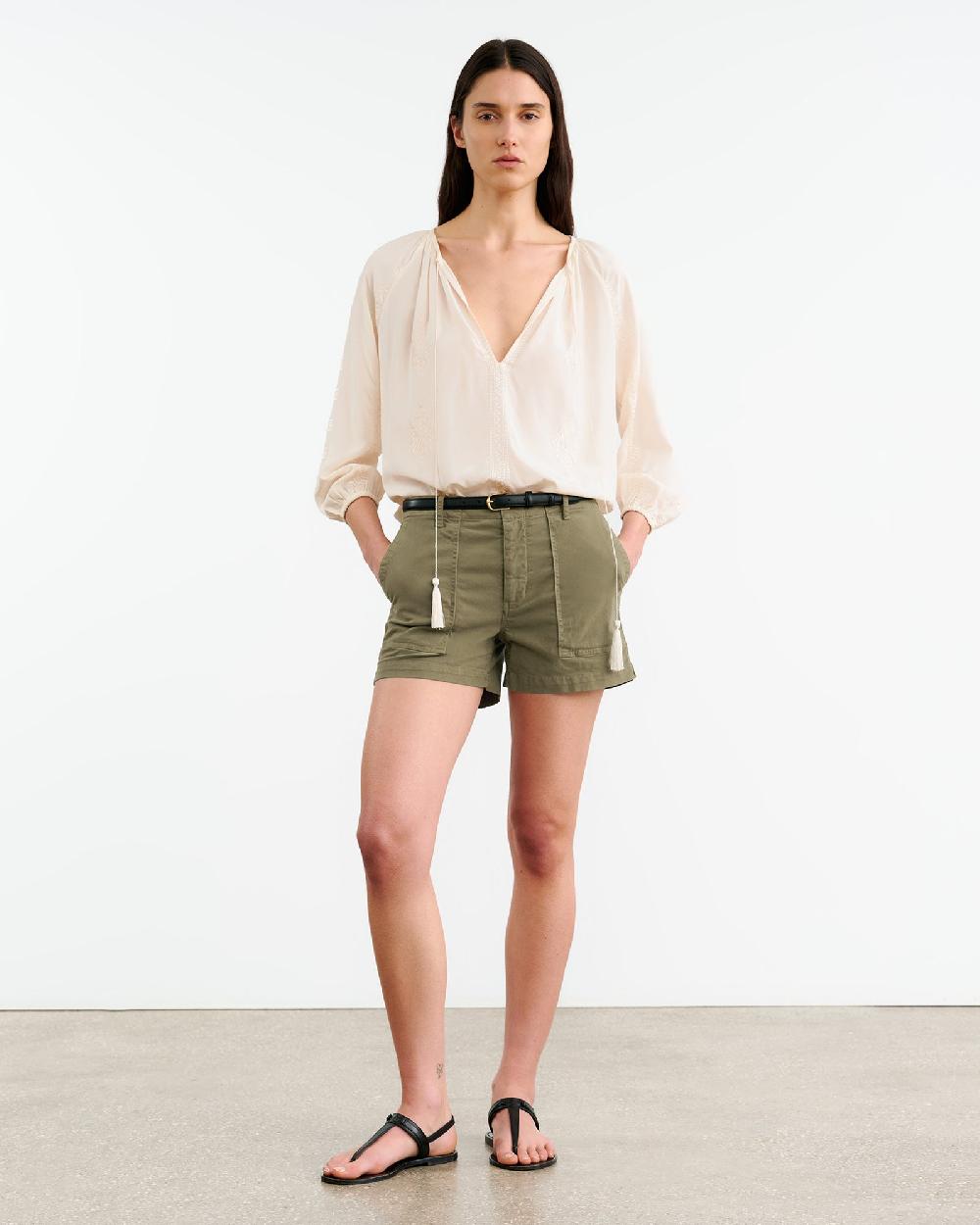 Nili Lotan UTILITY SHORT SANDSTONE