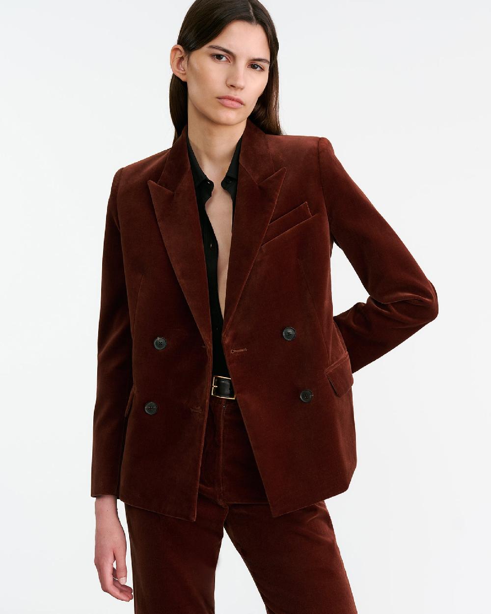 Nili Lotan VEDA BLAZER BURNT SIENNA