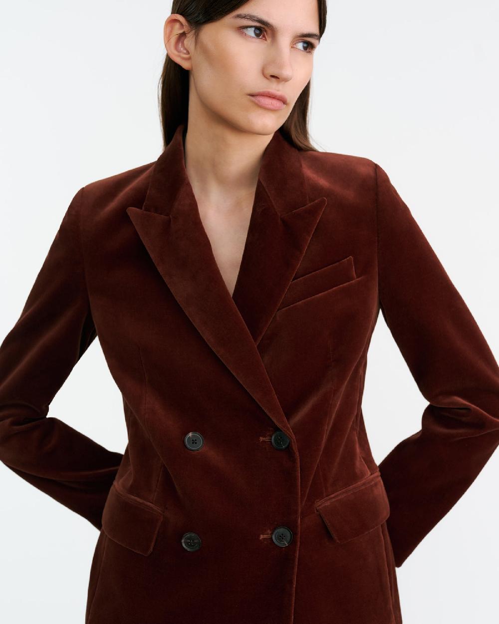 Nili Lotan VEDA BLAZER BURNT SIENNA