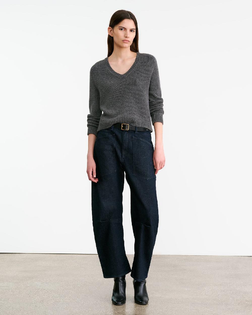 Nili Lotan VICKI SWEATER DARK CHARCOAL MELANGE