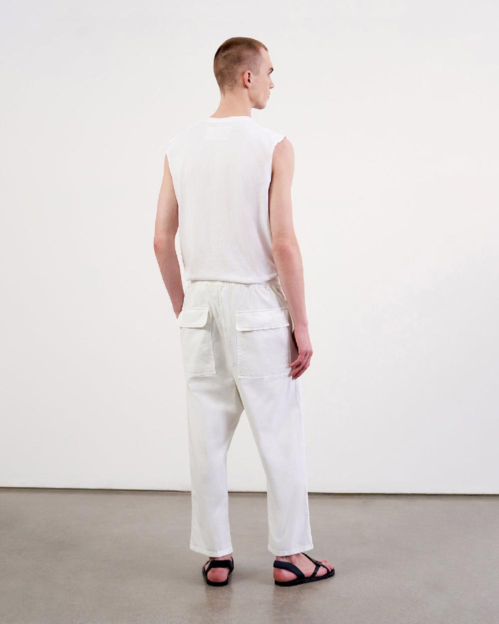 Nili Lotan WALKER COTTON PANT WHITE