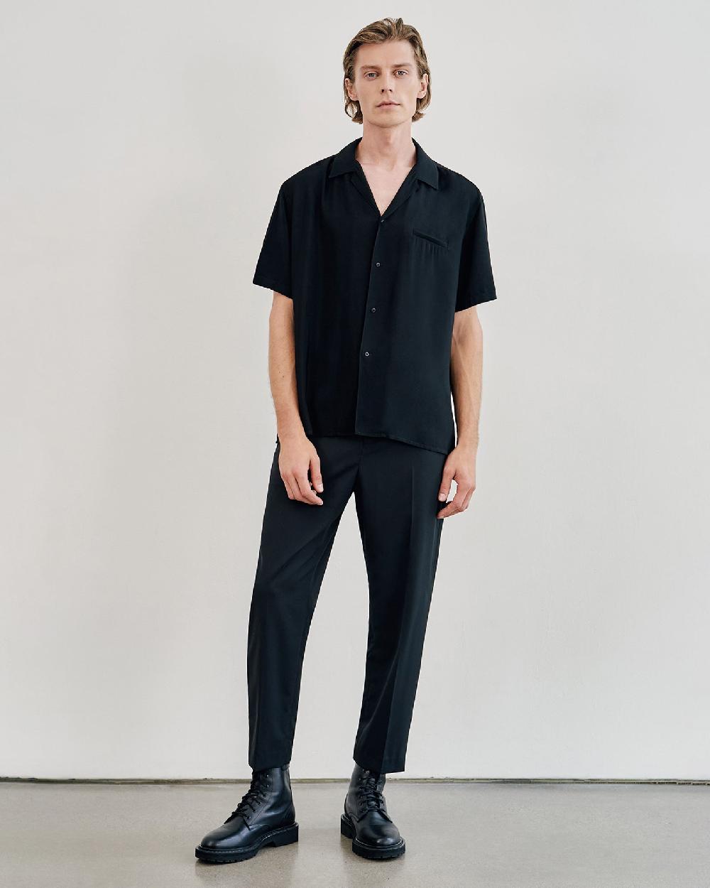 Nili Lotan WALKER WOOL PANT BLACK
