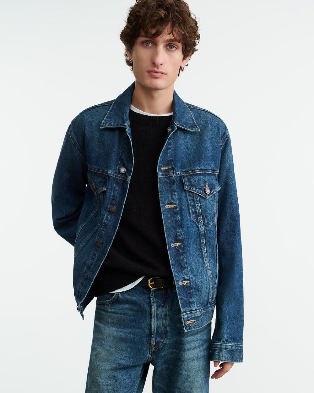 Nili Lotan ZACHARY DENIM JACKET SIMON WASH