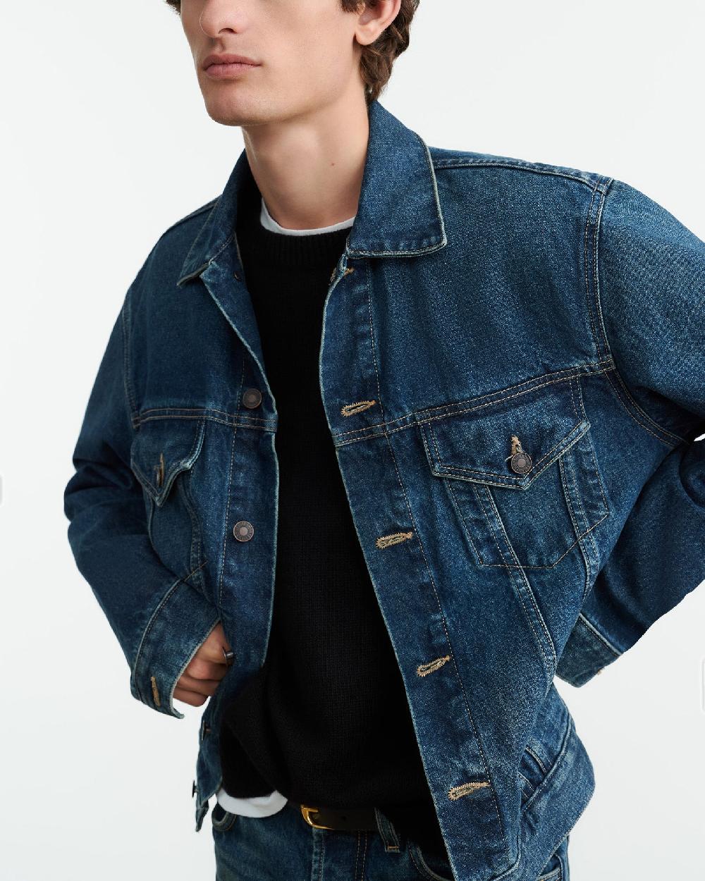 Nili Lotan ZACHARY DENIM JACKET SIMON WASH