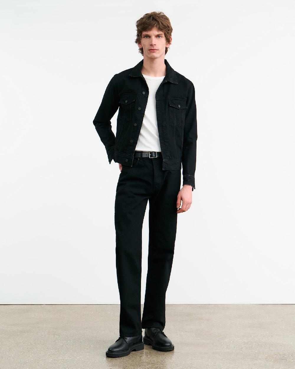 Nili Lotan ZANE DENIM JACKET JET BLACK