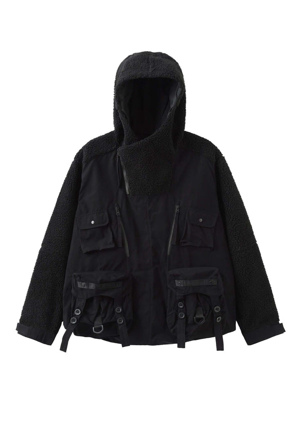 nilmance Fleece Tactical Nylon Anorak