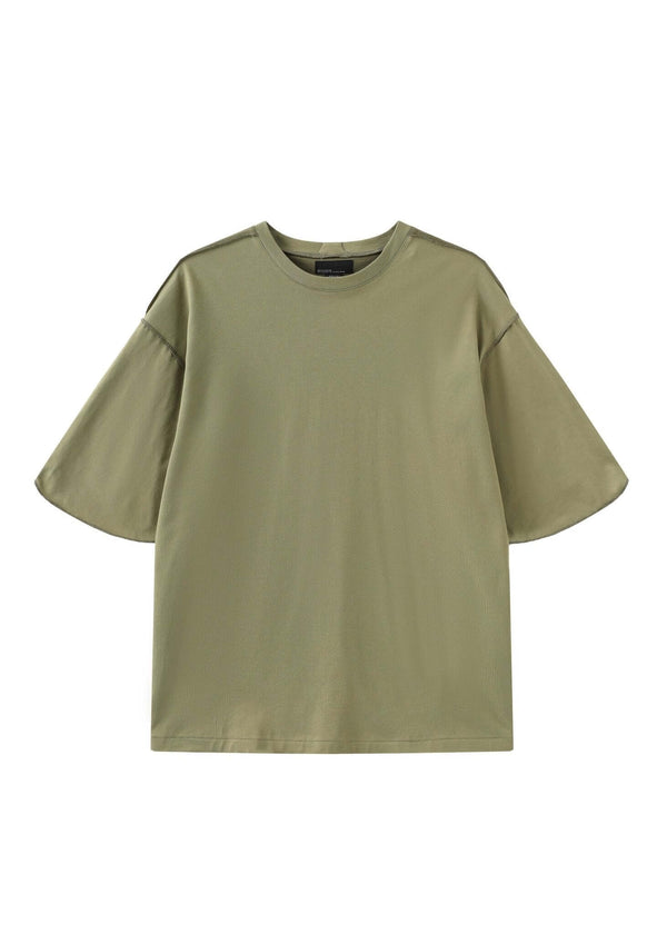 nilmance Oversized Panel Round T-Shirt