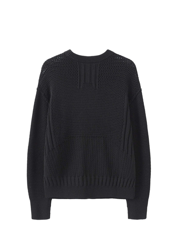 Nilmance Translucent Weaving Crewnecks