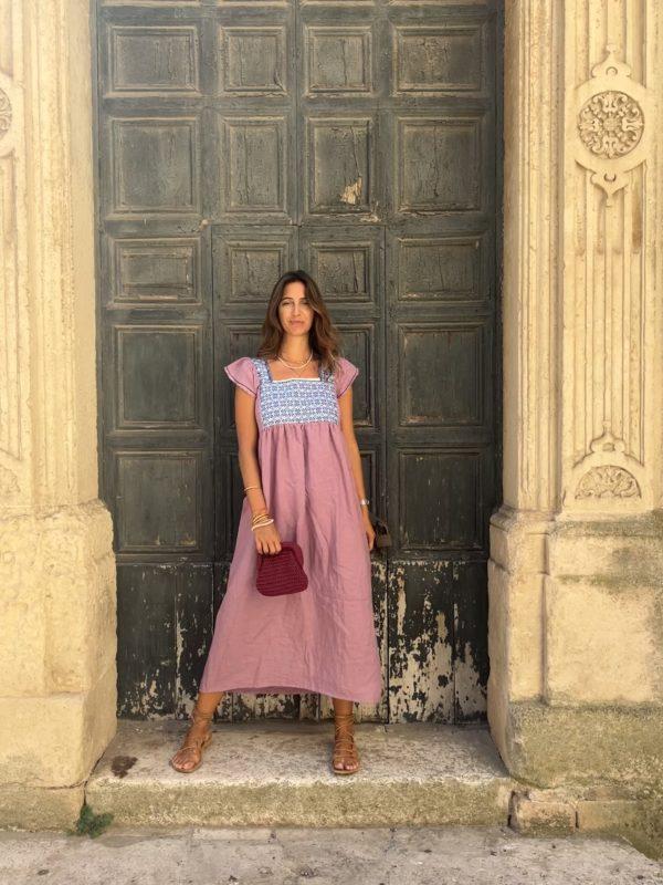 nina leuca Jilly Mauve Long Dress