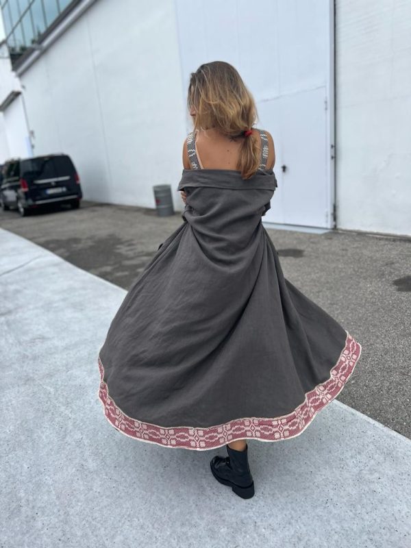 nina leuca Maria brown wool coat