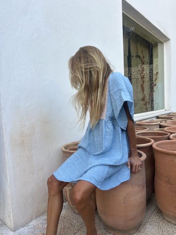 nina Leuca Ostro Short Dress Blue