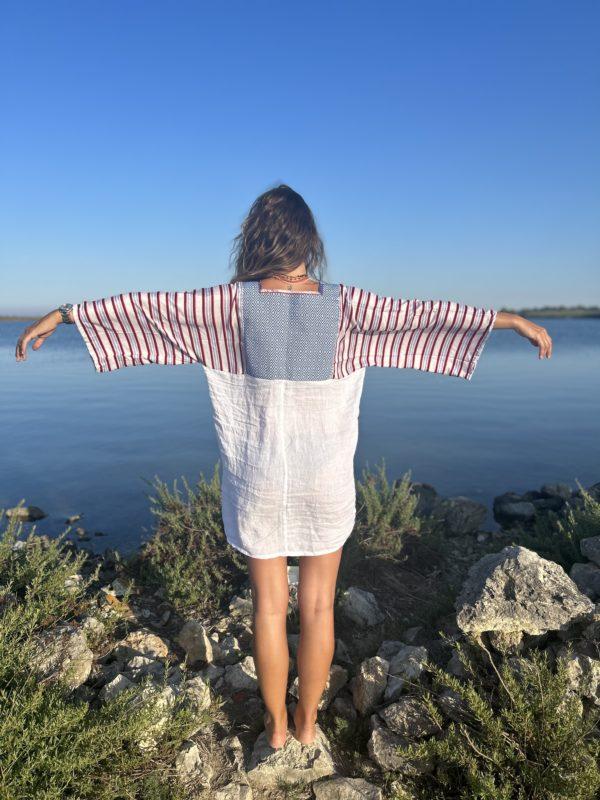 Nina Leuca Pole Pole Dress White