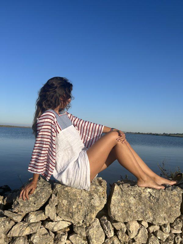 nina leuca Pole Pole Dress White