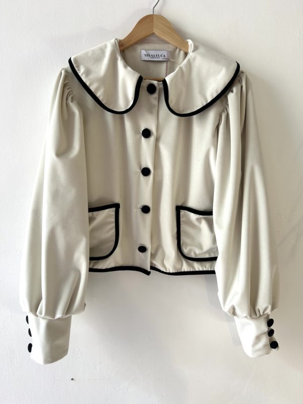nina leuca Velvet cream jacket