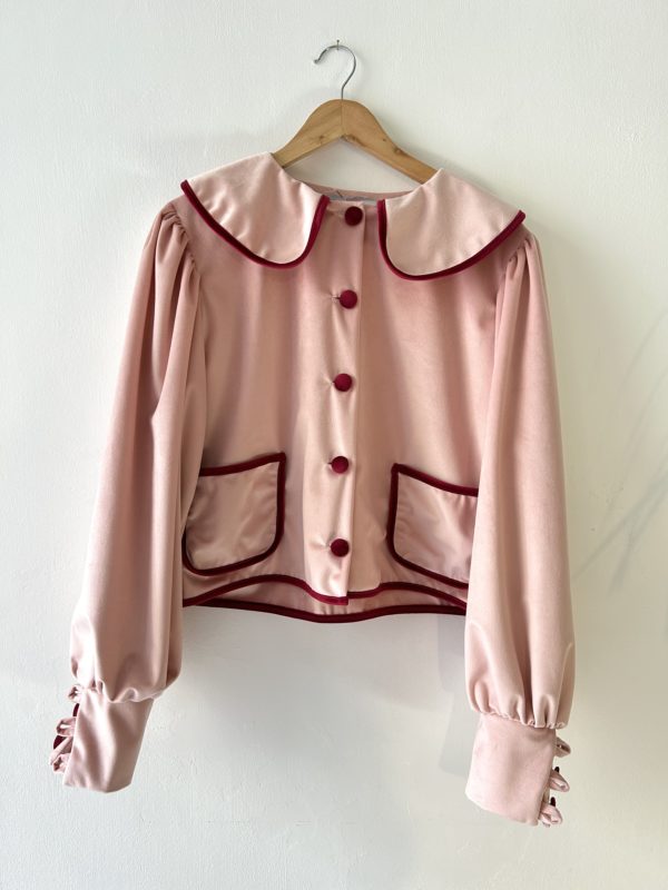 nina leuca Velvet rose jacket