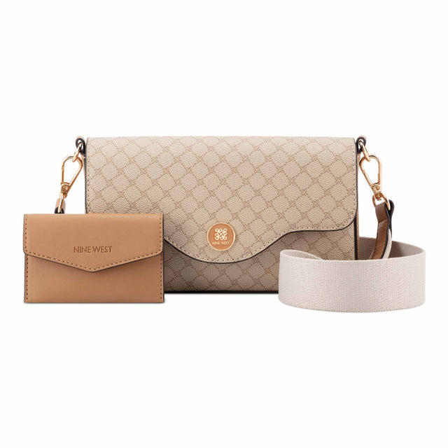 nine west Nalini Mini Flap Crossbody with Card Case