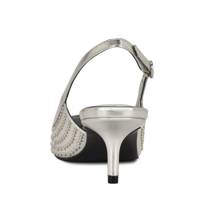 Nine West Ashleah Kitten Heel Slingback Pumps