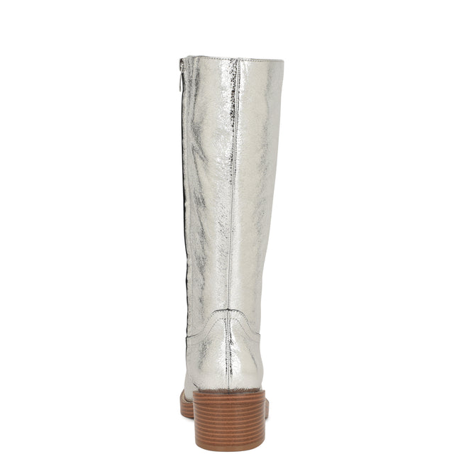 Nine West Broklyn Block Heel Casual Leather Boots