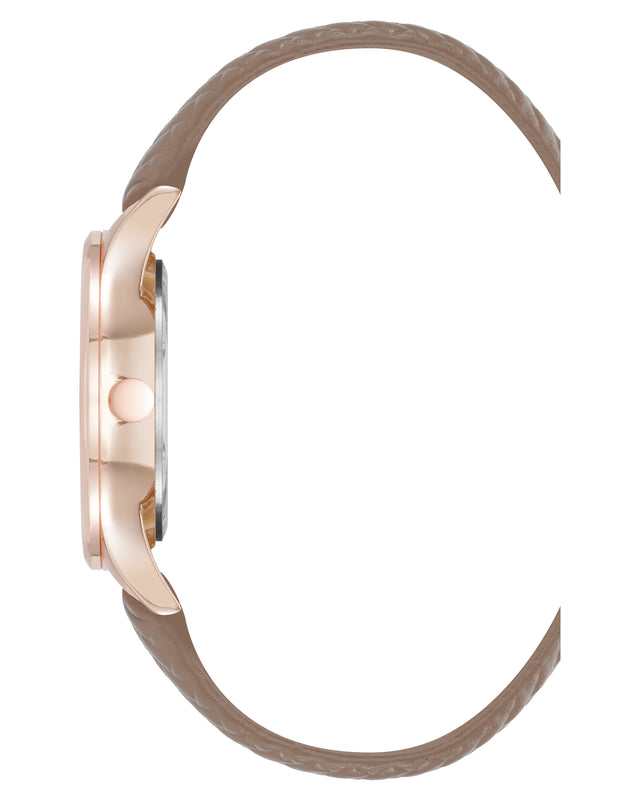 Nine West Chevron Pattern Strap Watch