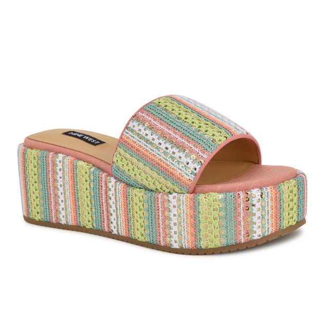 Nine West Copen Platform Slide Sandals