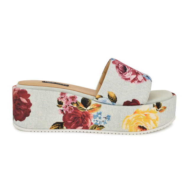 nine west Copen Platform Slide Sandals